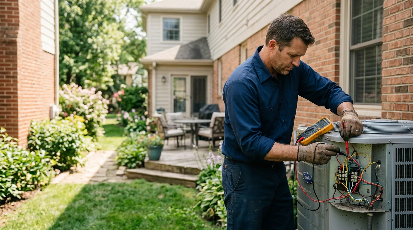 HVAC technician working near Tremont City, OH
